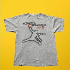 Vintage Vows‎ Wear Basketball Graphic T Shirt Mens XL Gray Short Sleeve